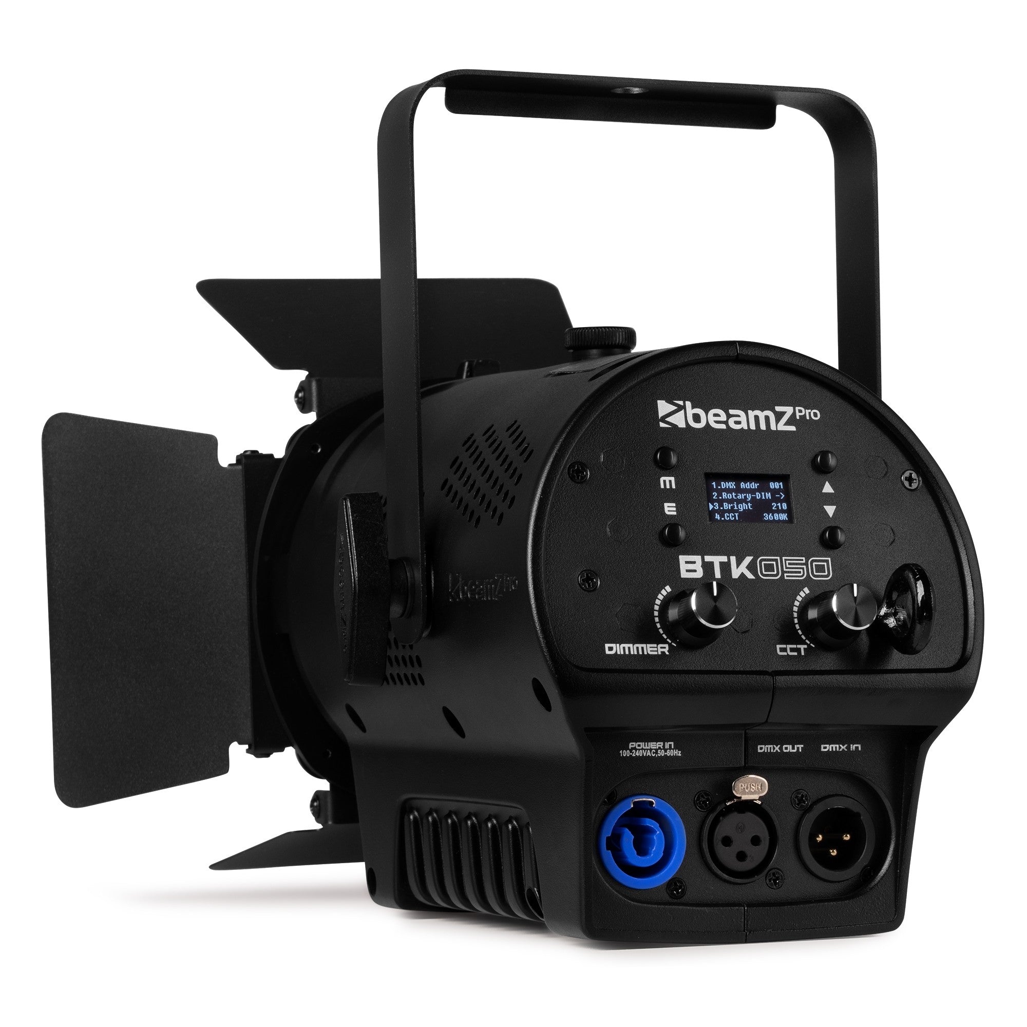 BeamZ BTK050Z-3 Mini Fresnel Zoom 2x 50W LED WW/CW frenelis