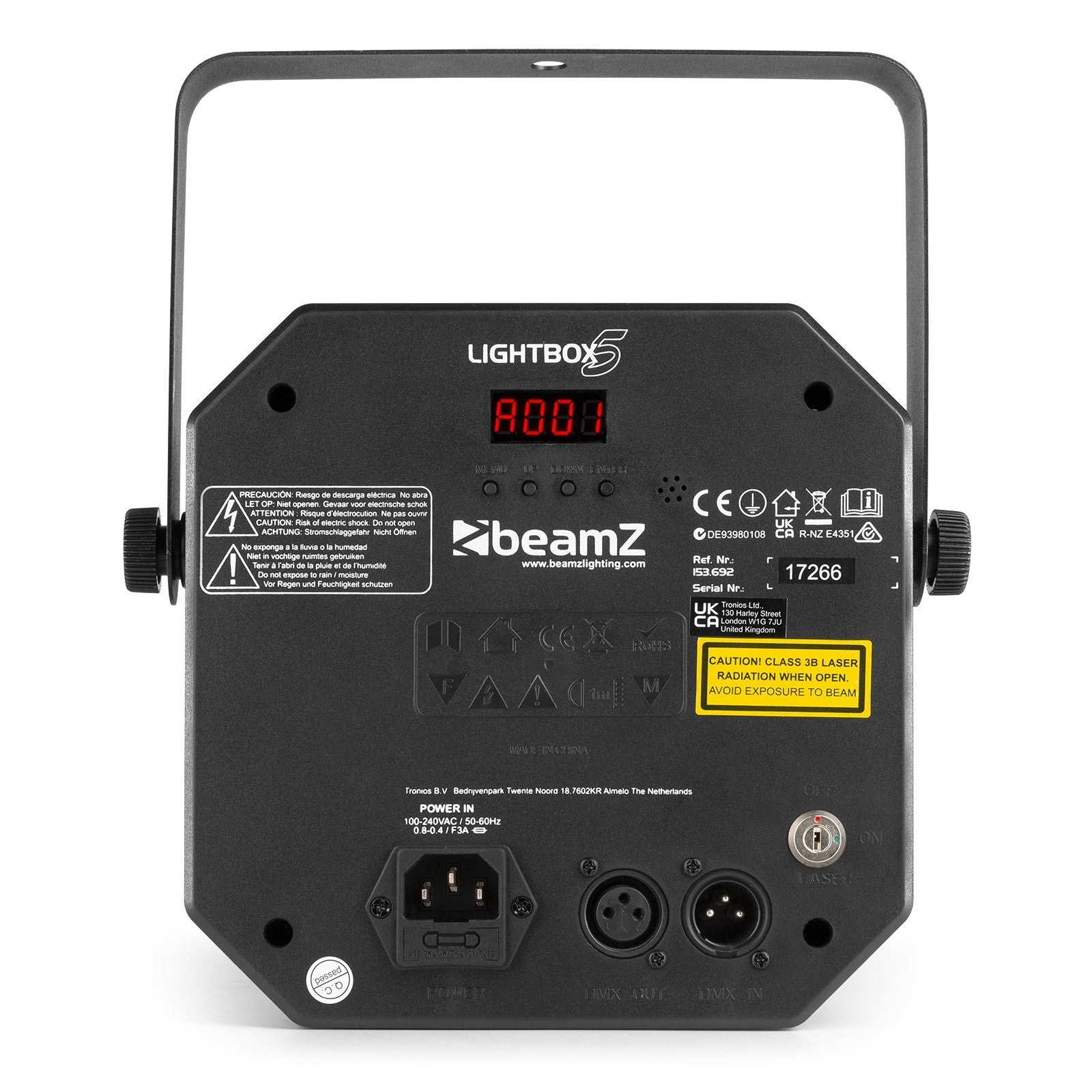 BeamZ LightBox5 Party Effect 5-in-1 ballītes efektgaisma