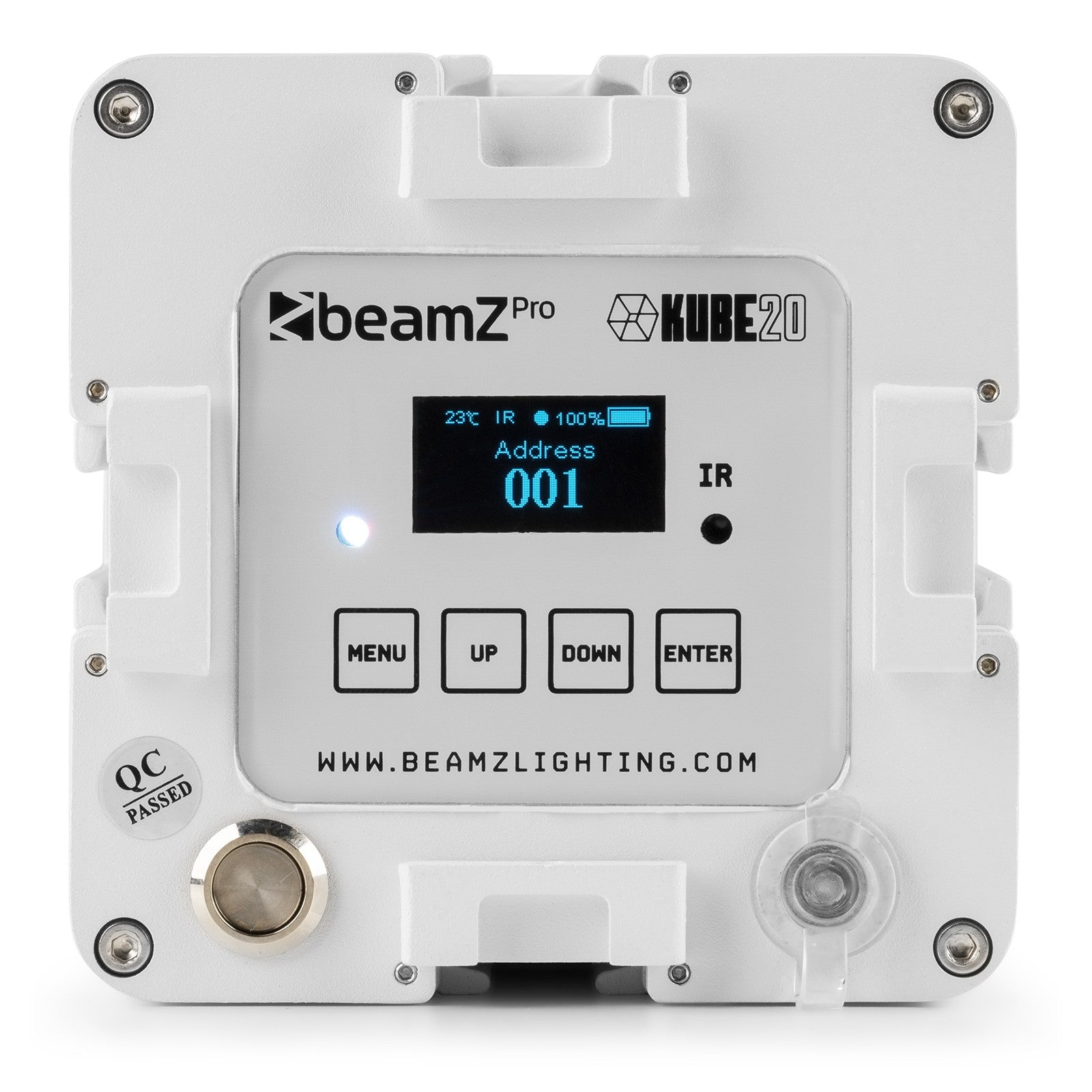 BeamZ KUBE20WH Linkable Battery Uplight ārtelpu gaismeklis