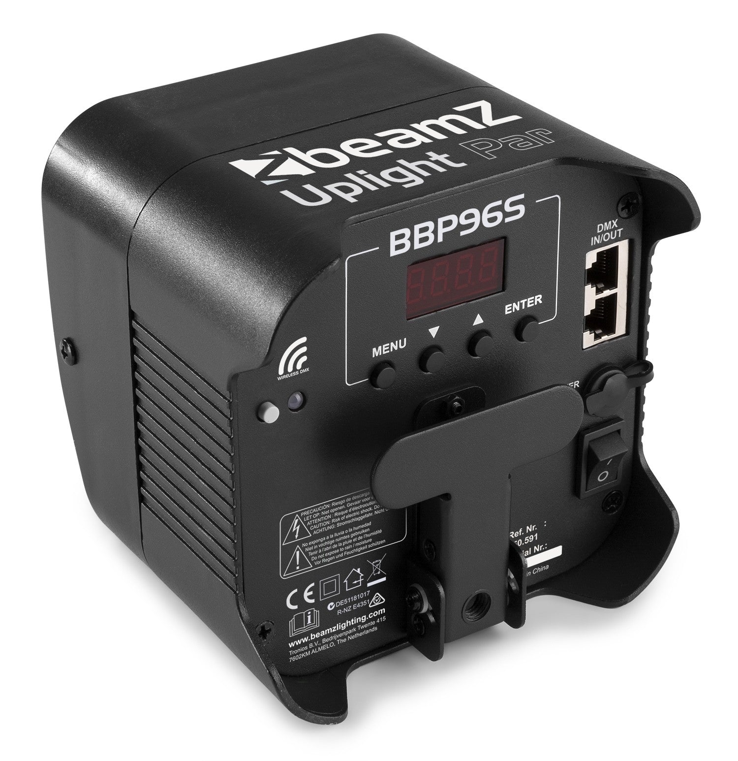 BeamZ BBP96S Battery Uplight Par 6x 12W WDMX gaismeklis
