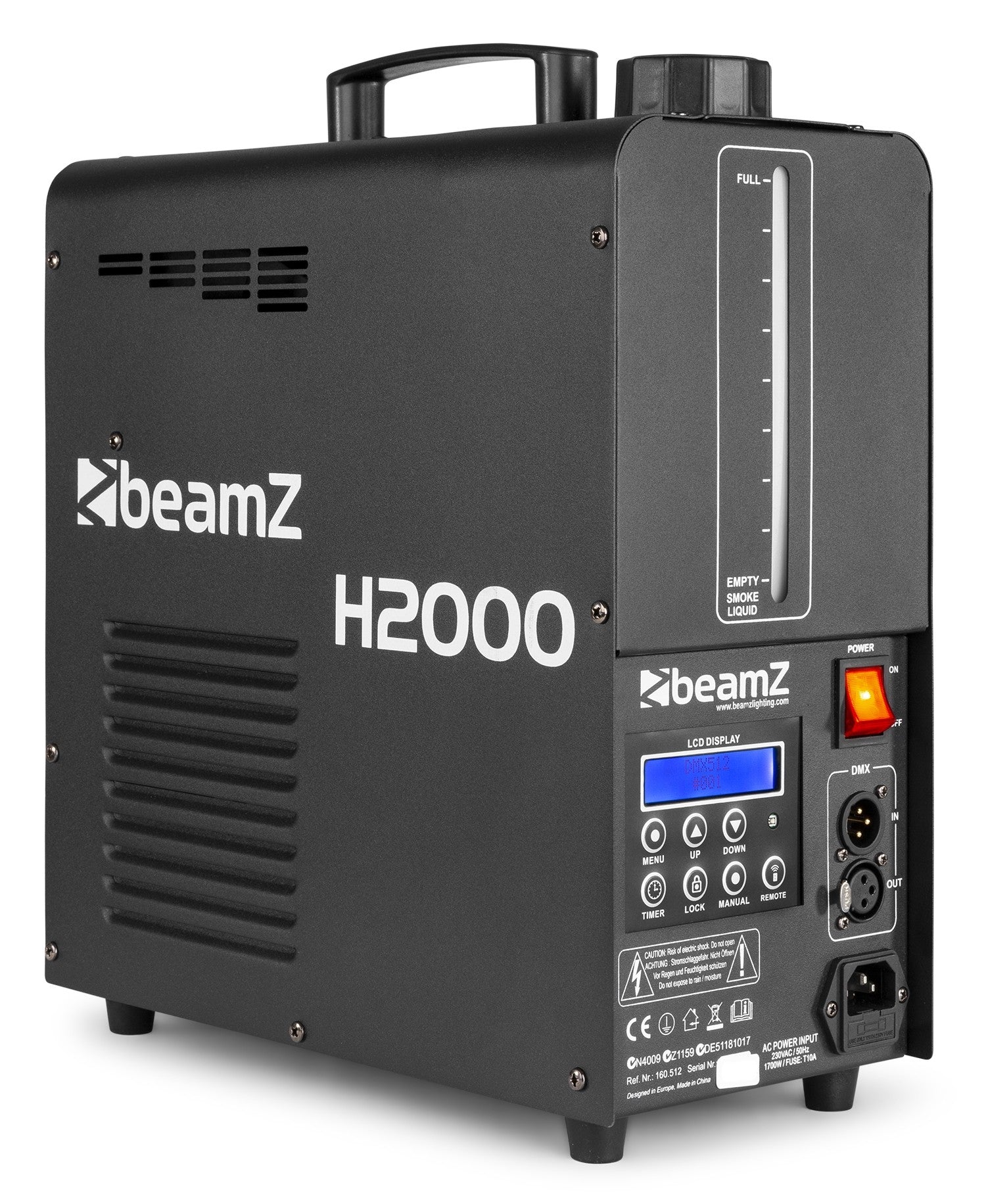BeamZ H2000 Faze mašīna ar DMX