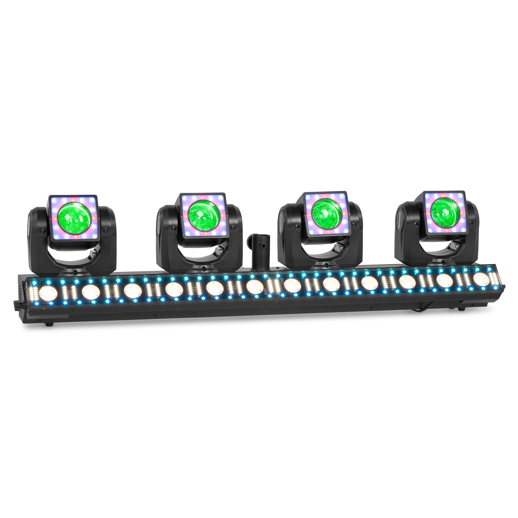 BeamZ ShowBar GO Edge with 4 Moving Heads and LED/Strobe Bar