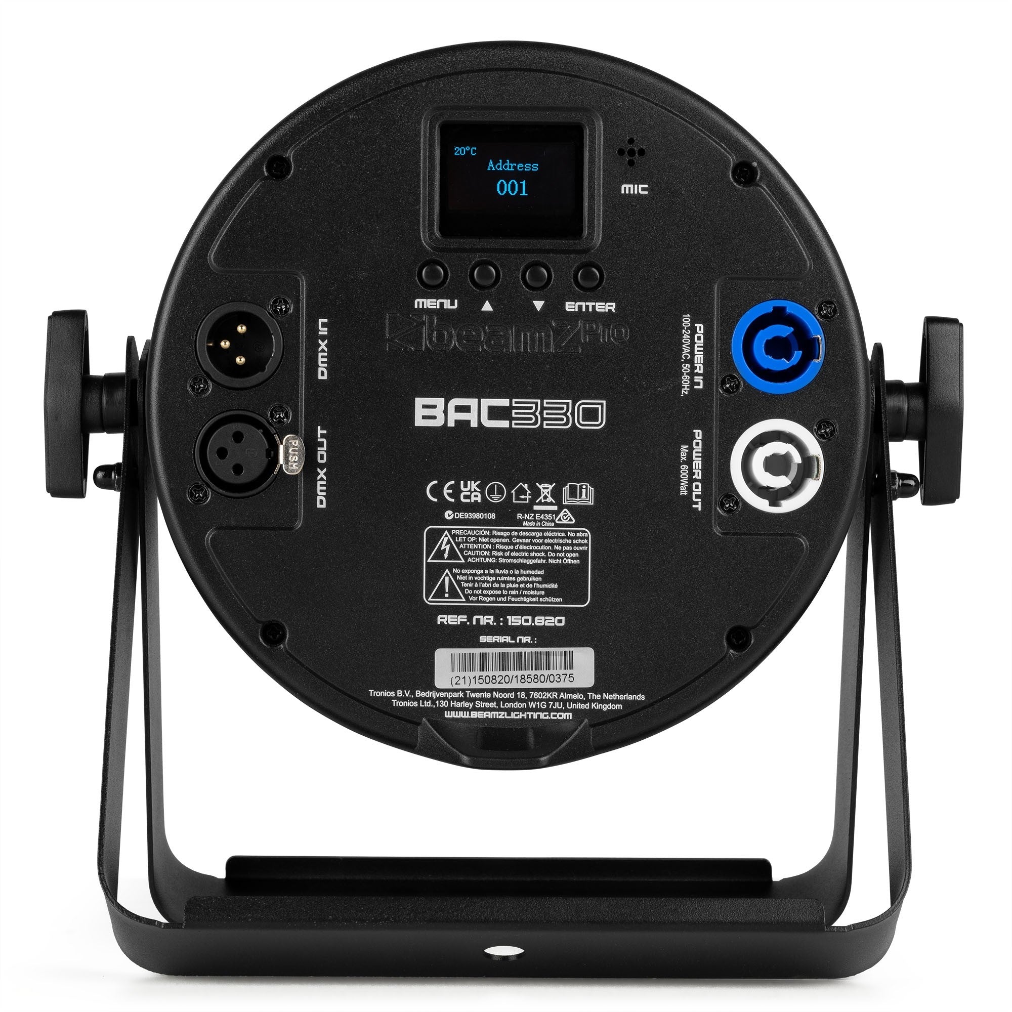 BeamZ BAC330 LED ProPAR RGBW Fixture