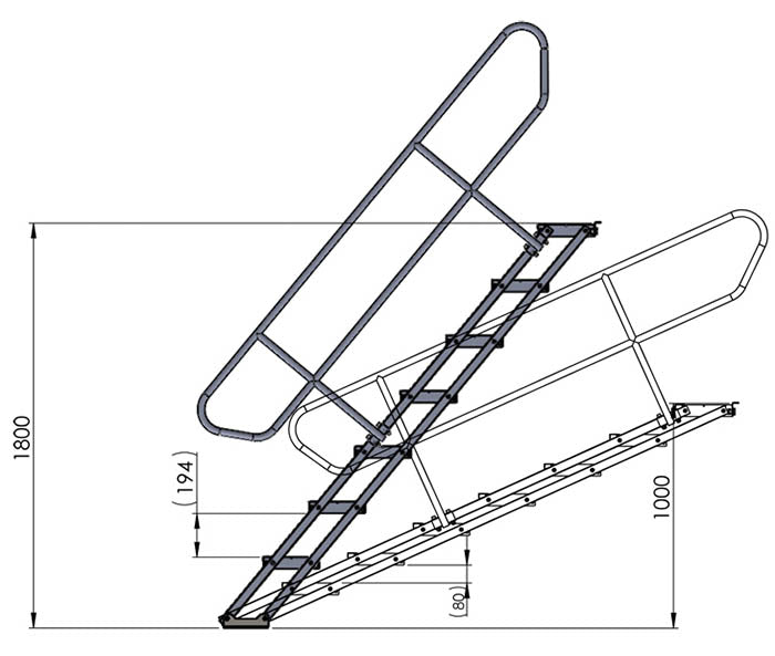 TAF STH-STAIRS/ADJ Adjustable stairs