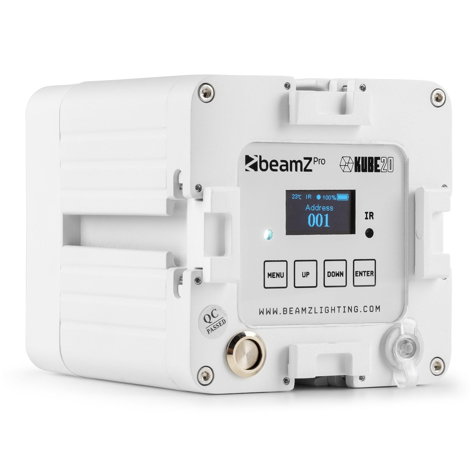 BeamZ KUBE20WH Linkable Battery Uplight ārtelpu gaismeklis
