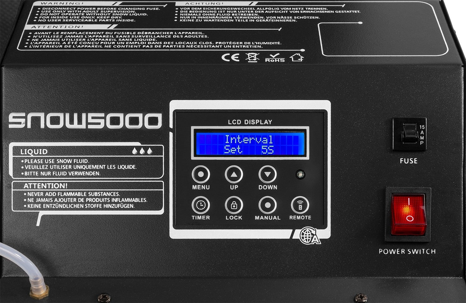 BeamZ SNOW5000 Liela apjoma sniega mašīna