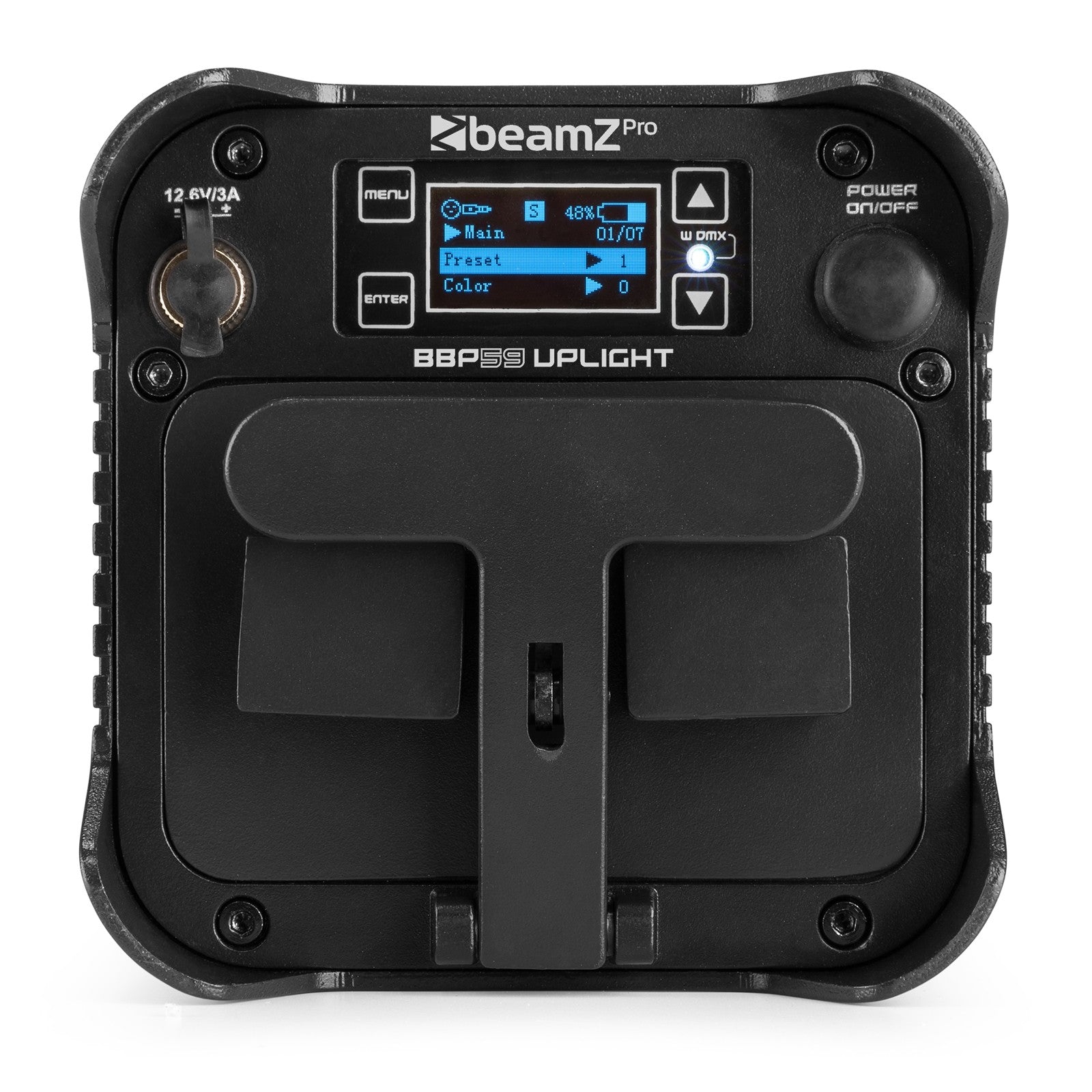 BeamZ BBP59 Battery Uplight Par 9x 12W ārtelpu gaismeklis