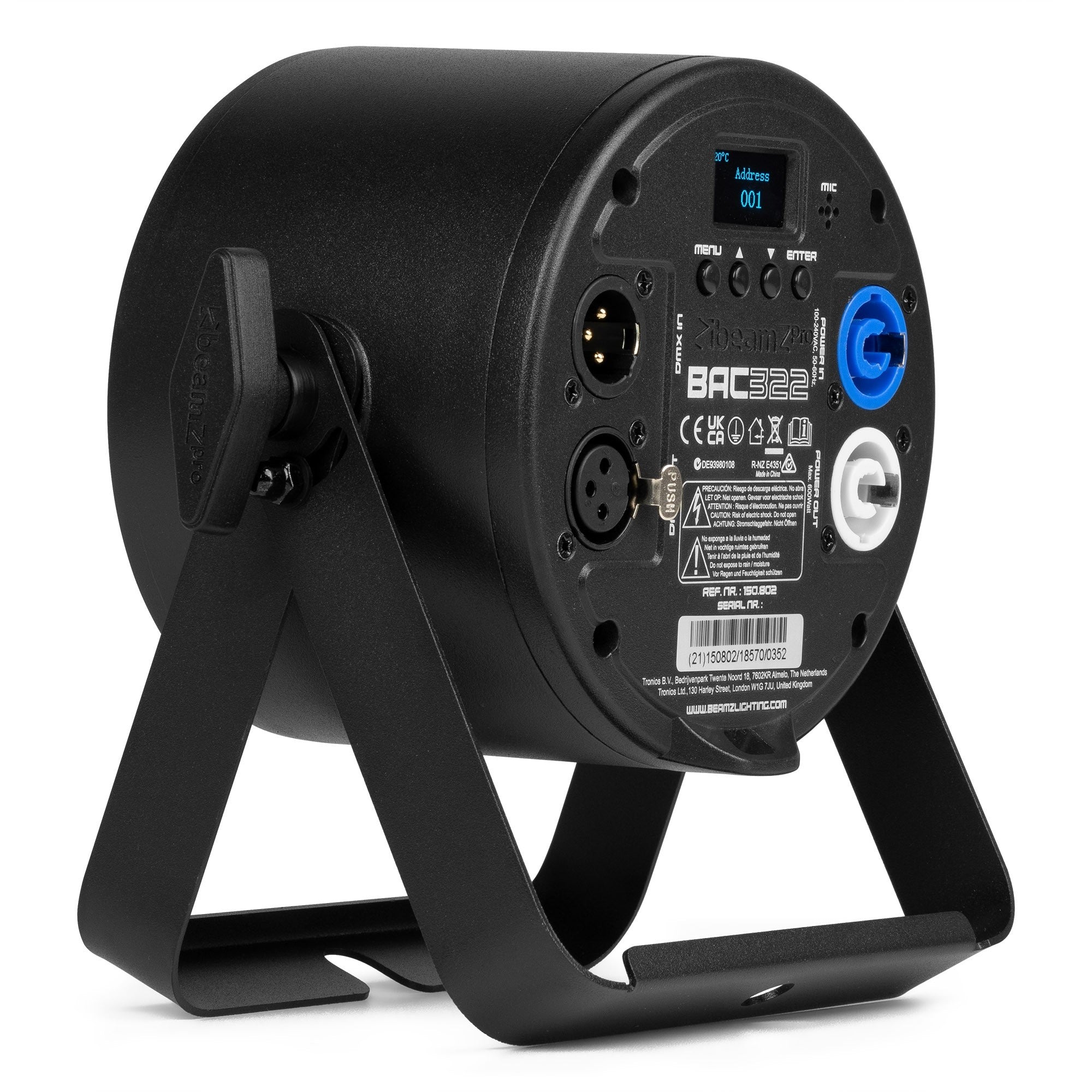 BeamZ BAC322 LED ProPAR RGBALC prožektors