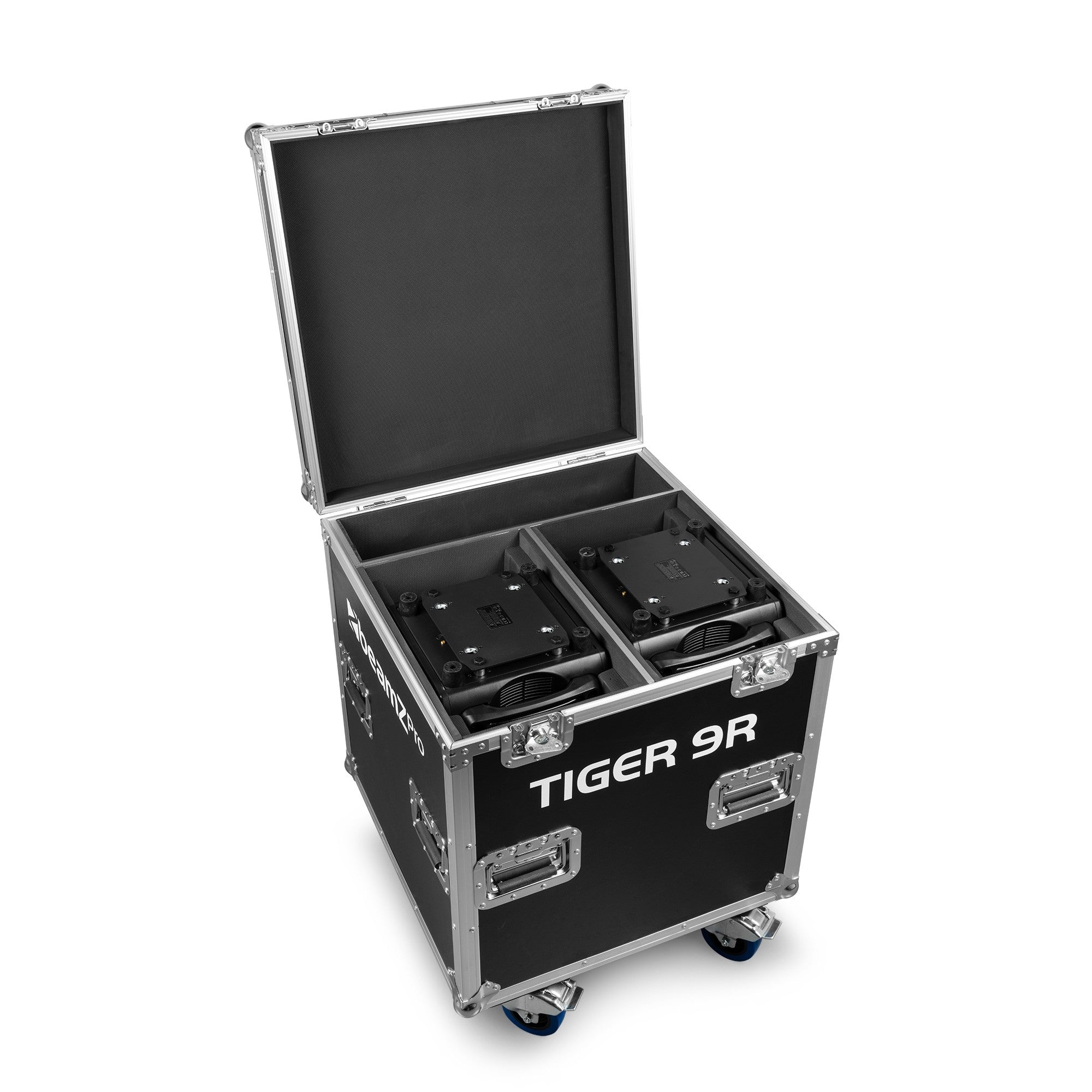 BeamZ Tiger 9R 260W Beam Moving Head 2pcs in Flightcase