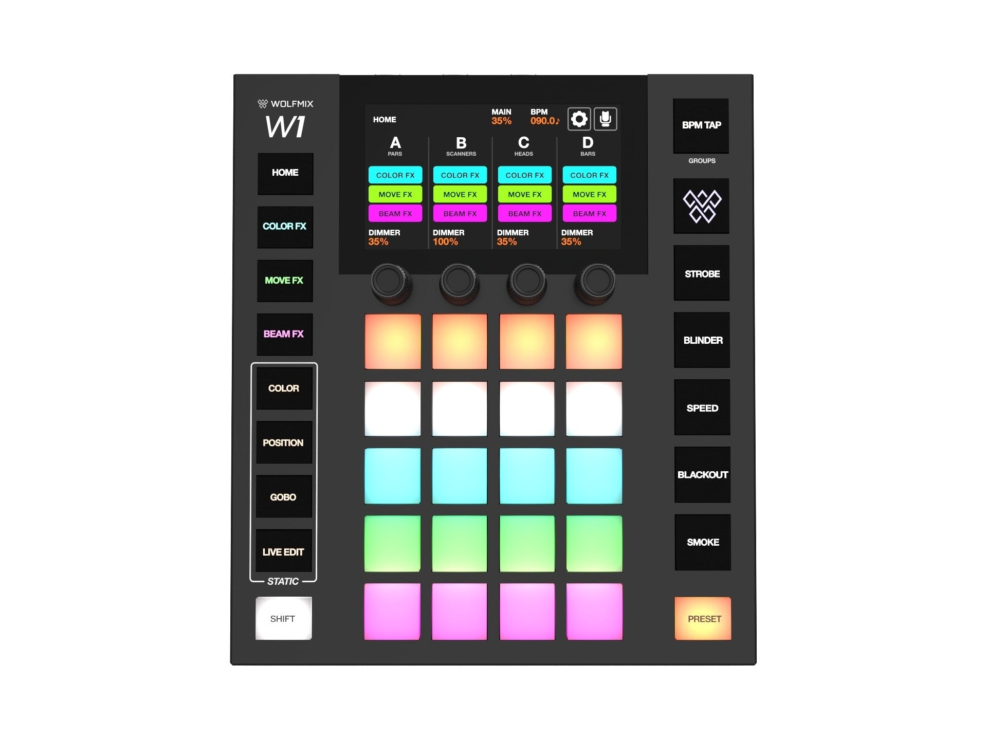 Wolfmix W1 MK2 DMX Lighting Controller