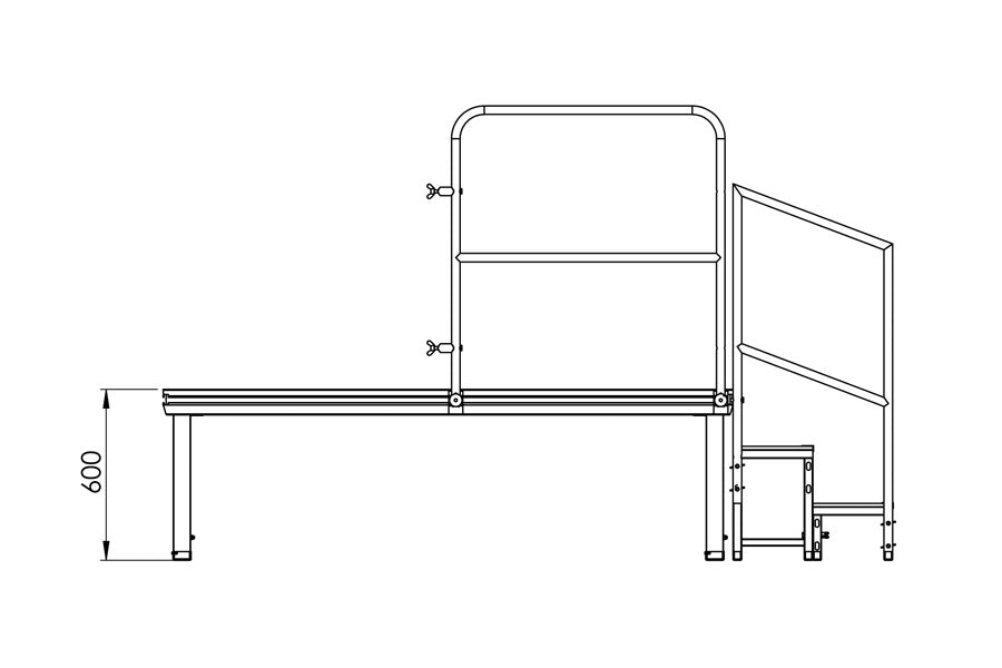 Everdeck VSM40 Modular stair 40cm (separate 40cm step)