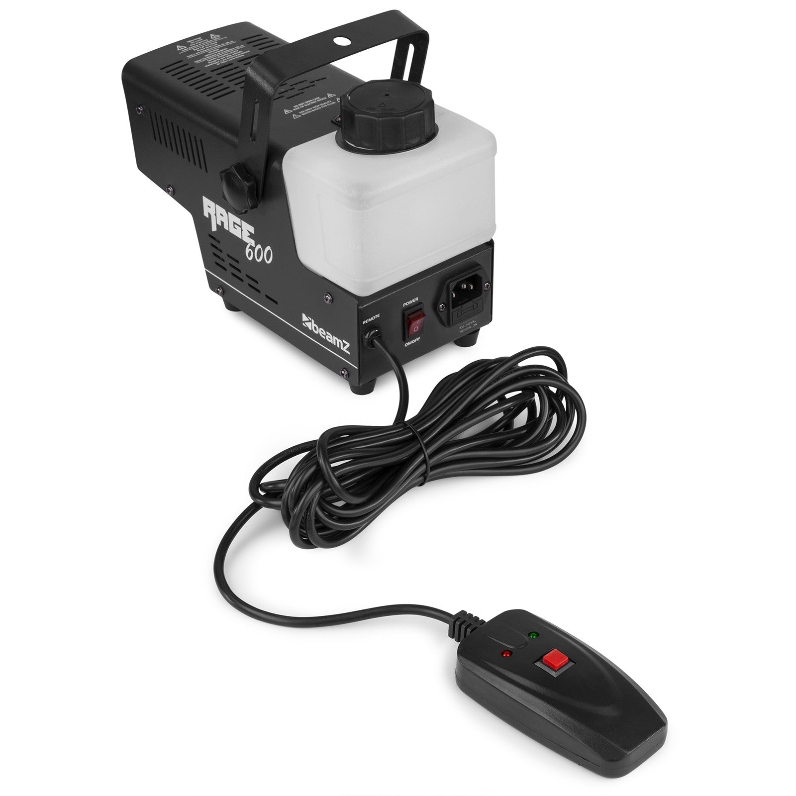 BeamZ Rage 600 dūmu mašīna ar bezvadu kontrolieri