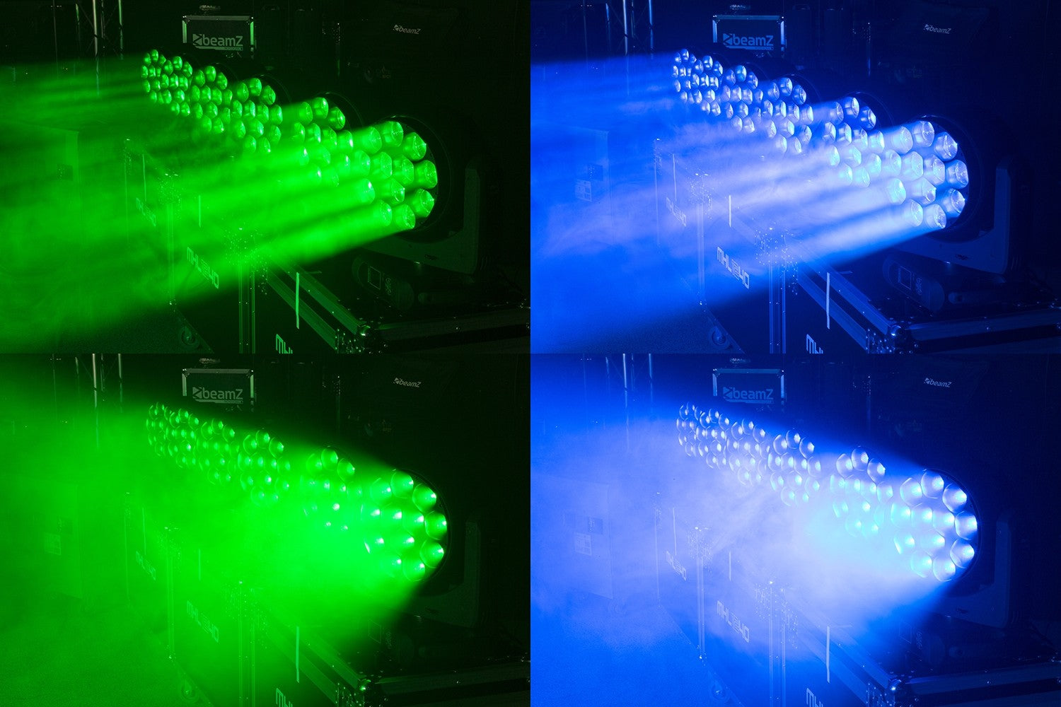 BeamZ MHL1240 LED Wash 2gb kustīgās galvas ar Zoom transportkastē