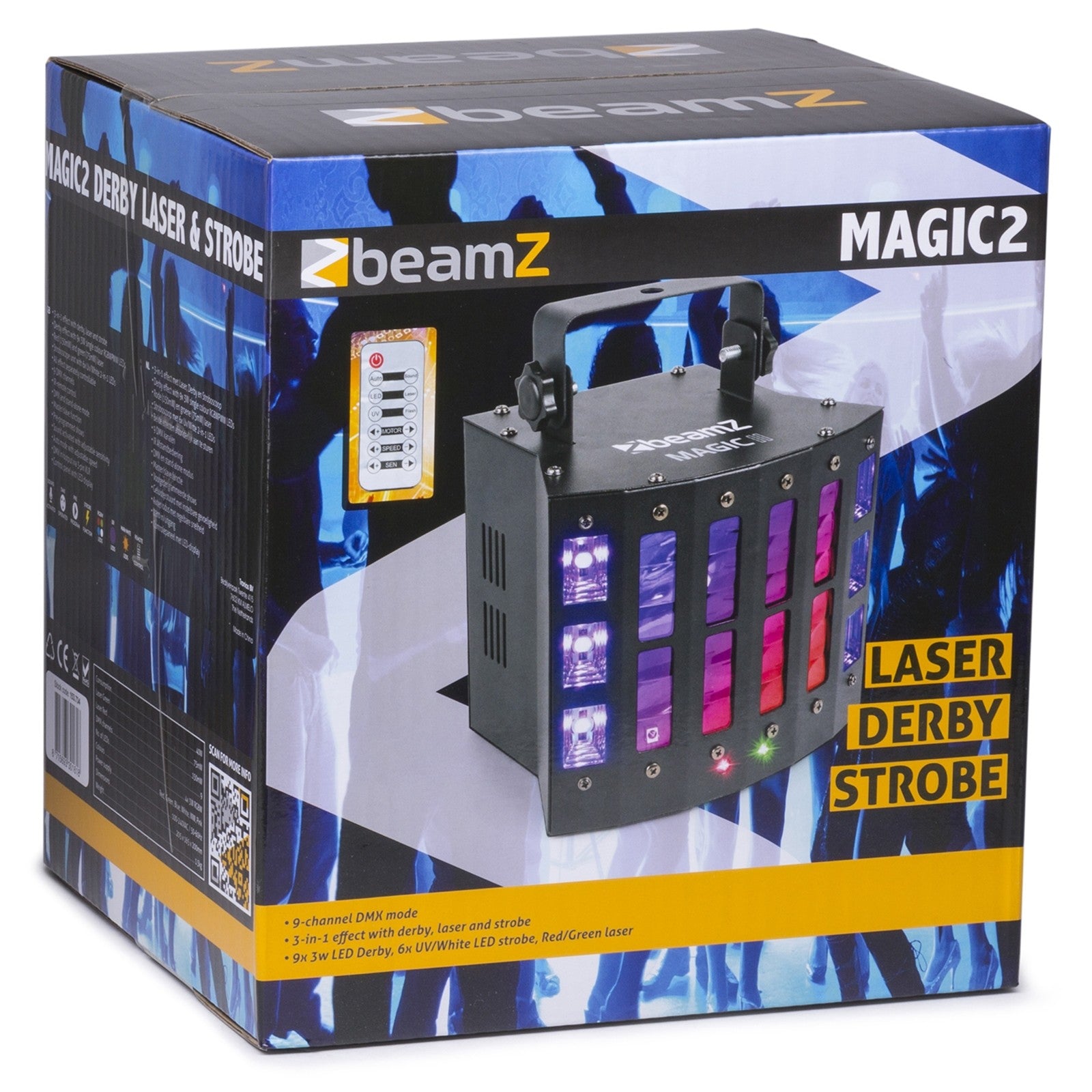 BeamZ Magic2 Derby ar Lāzeru RG un Strobe