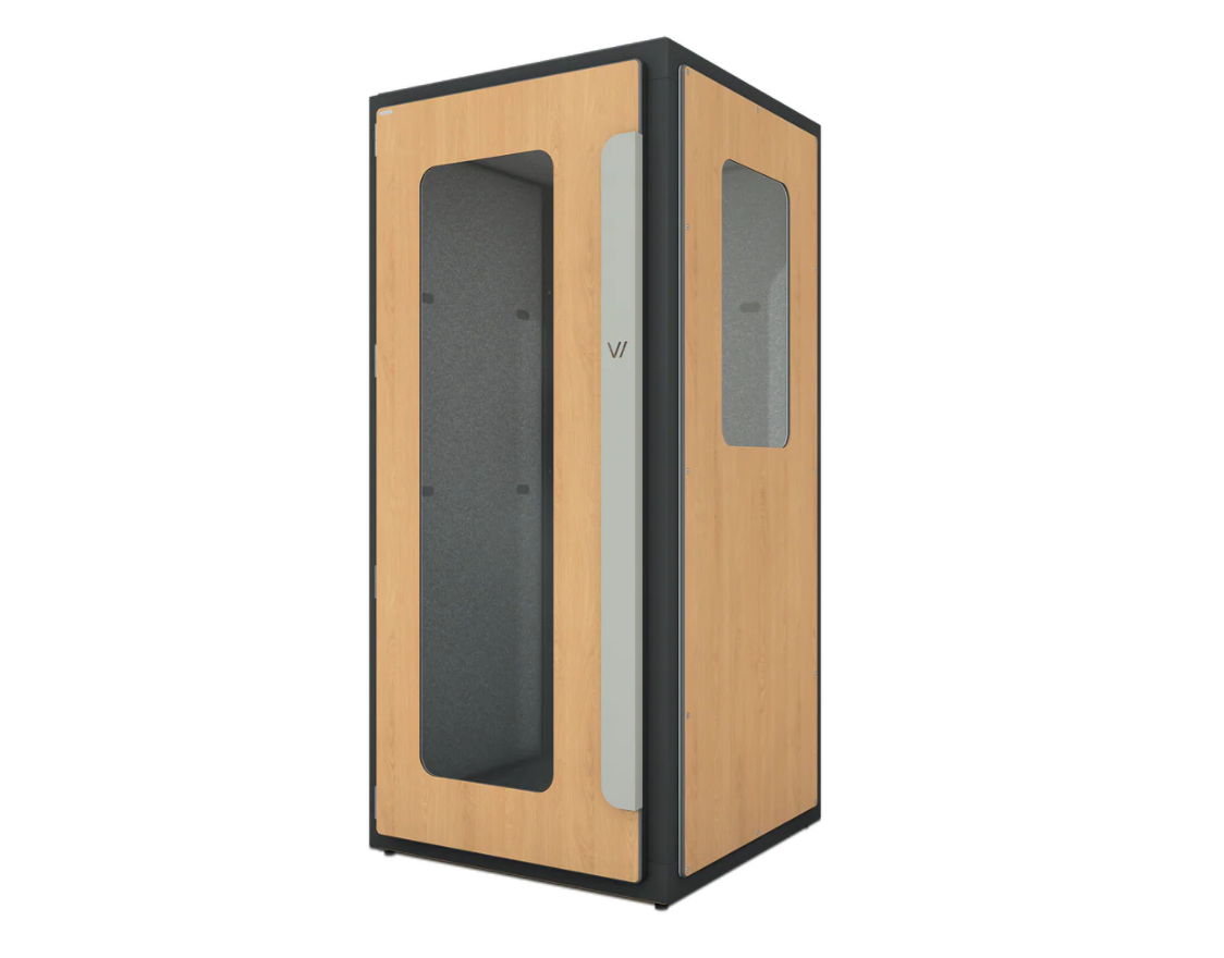 Vicoustic VicBooth Ultra C 1x1 Natural Oak Booth