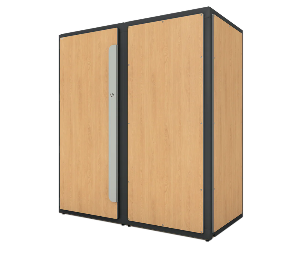 Vicoustic VicBooth Ultra A 1x2 Natural Oak Booth