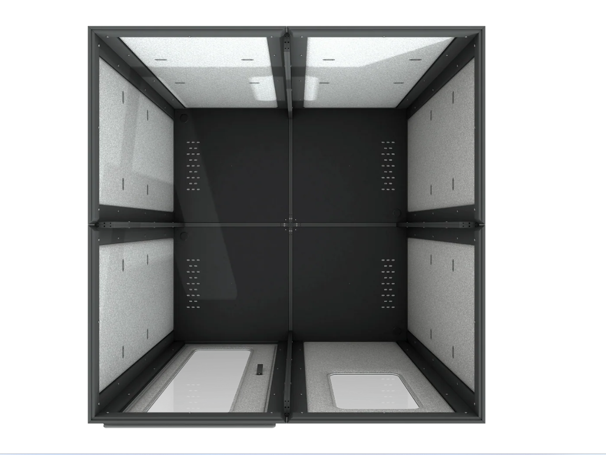 Vicoustic VicBooth Ultra C 2x2 Black Matte Booth
