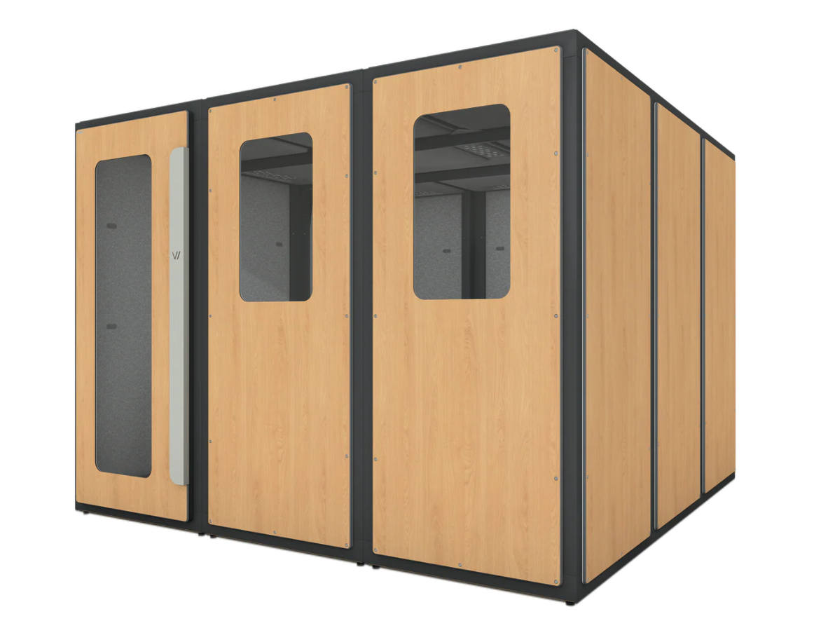 Vicoustic VicBooth Ultra C 3x3 Natural Oak Booth
