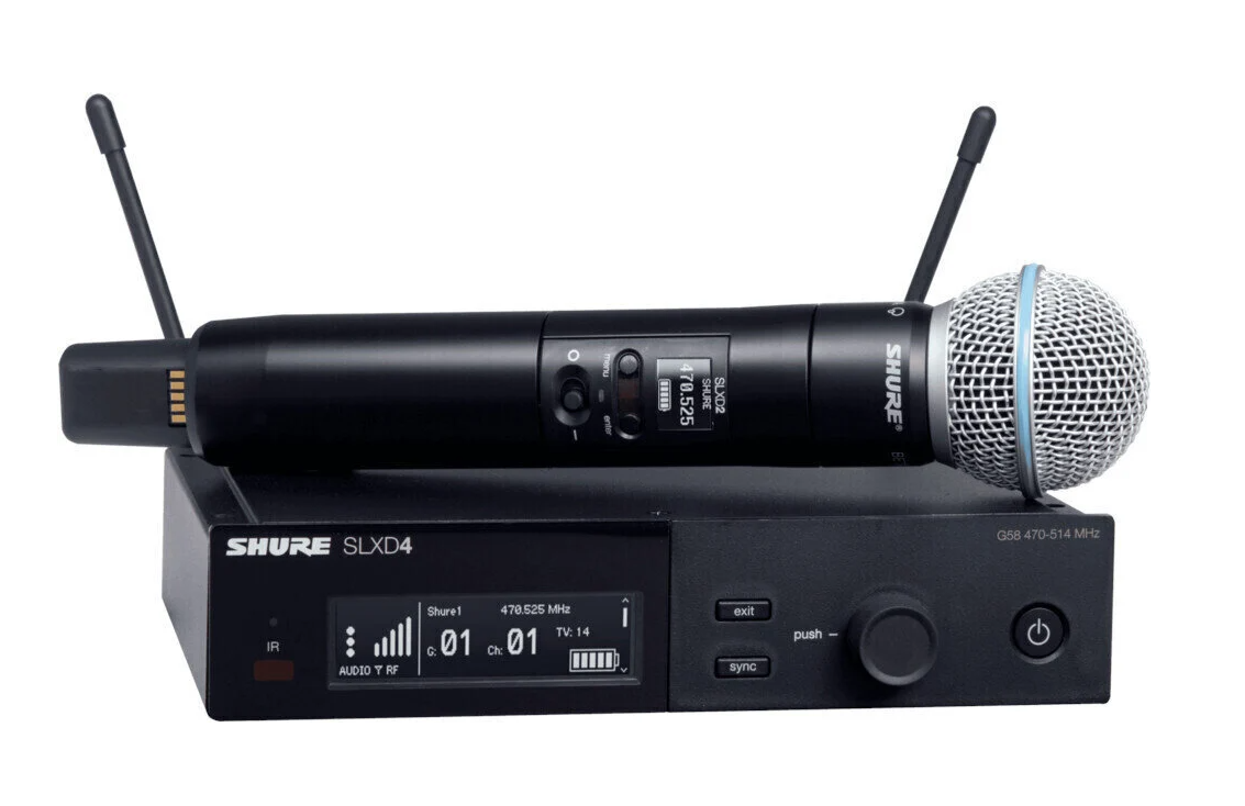 SHURE SLXD24E/B58-G59 Bezvadu sistēma 470-514 MHz