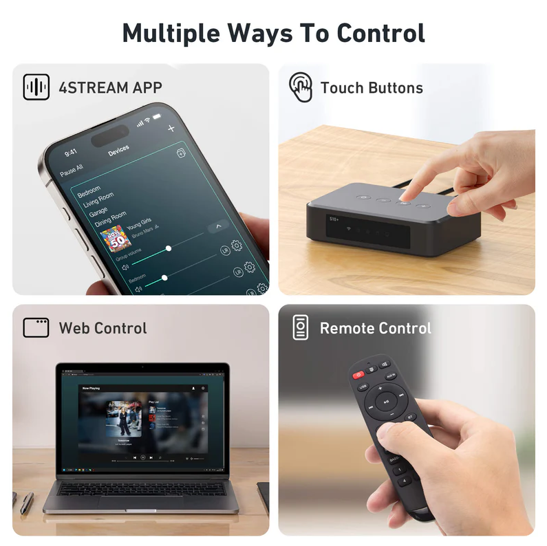 Arylic S10+ WiFi Music Streamer priekšpastiprinātājs