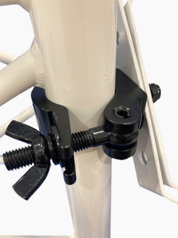 TAF 8002-B Half coupler slim, black, 200 kg, Ø 48 - 51 mm