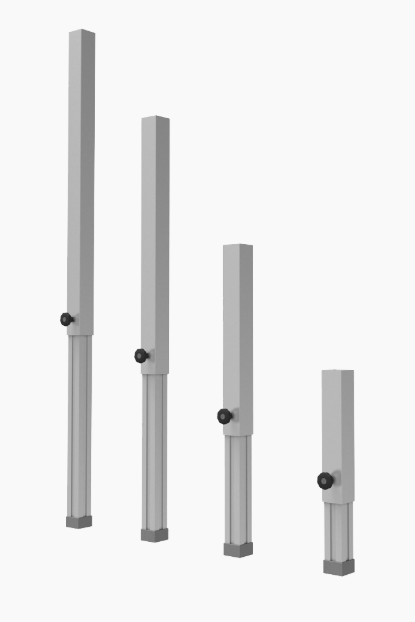 TAF STH-L-T Square telescopic stage deck legs