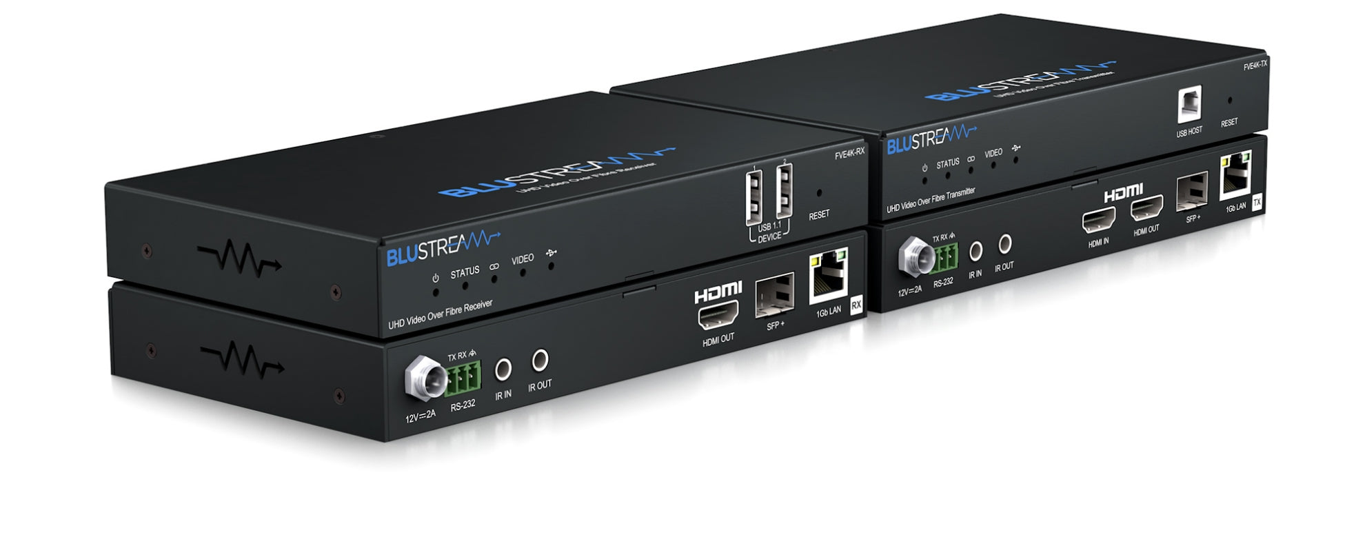 Blustream FVE4K-KIT UHD Video Over Fibre Extender