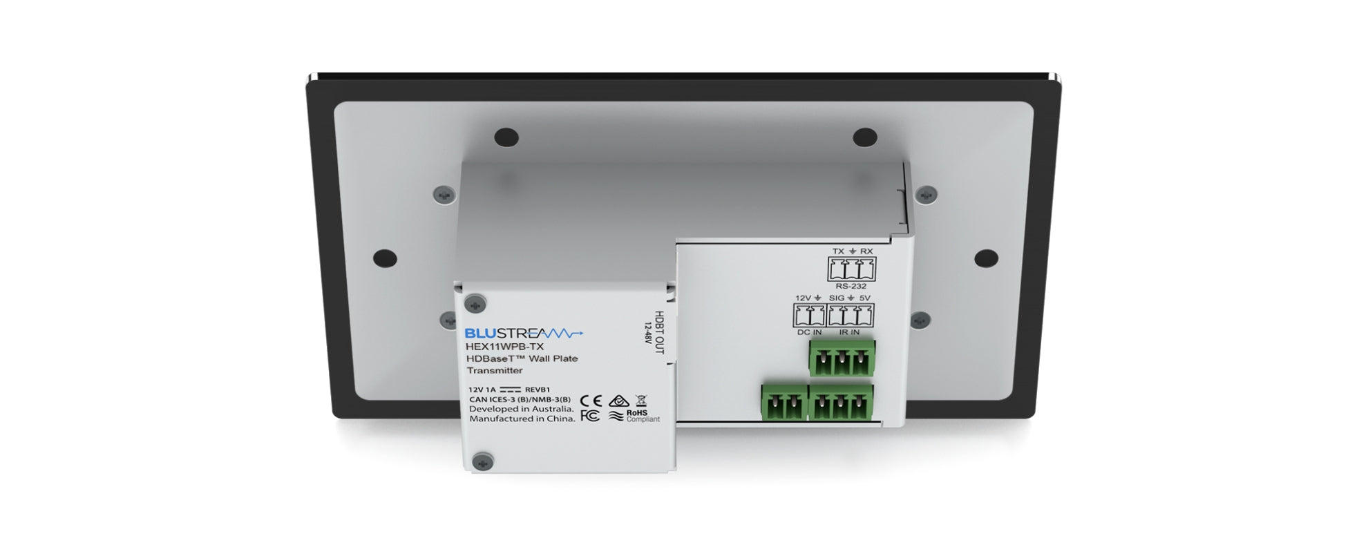 Blustream HEX11WPB-TX HDMI wallplate