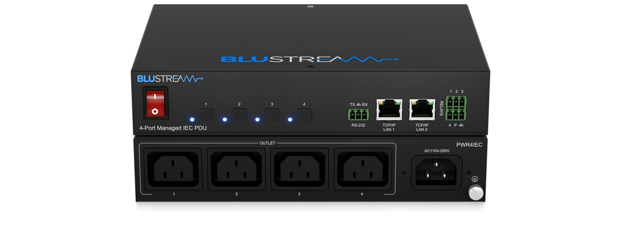 Blustream PWR4IEC 4 Port Managed IEC PDU
