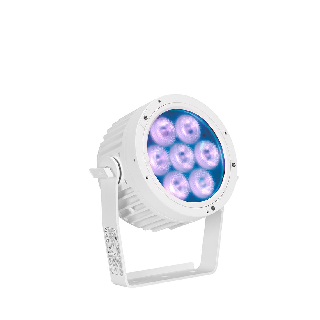Elation Professional Six+ PAR S OPS — 7x20W LED PAR WASH ar RGBLA+UV diodēm, pastāvīgai uzstādīšanai ārtelpās