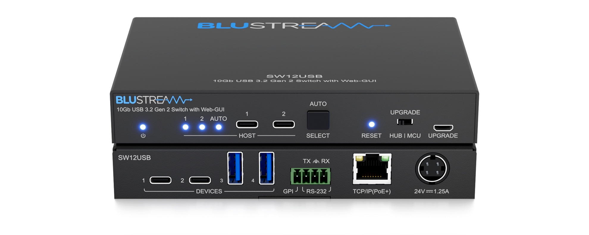 Blustream SW12USB 10Gb USB 3.2 Gen 2 Switch